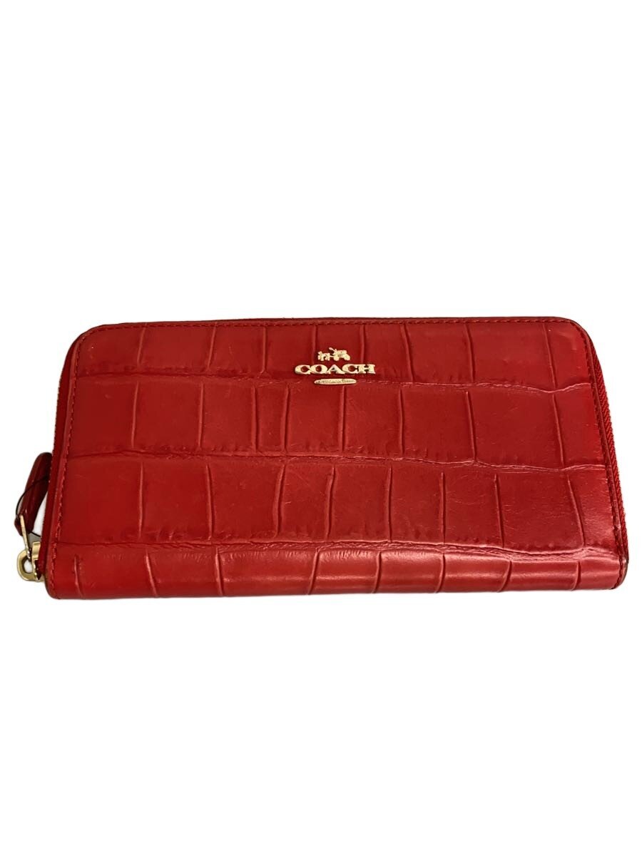 【中古】COACH◆長財布/レザー/レディース/F54757IMDN8【服飾雑貨他】
