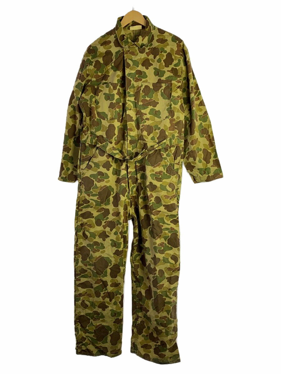 【中古】US.ARMY◆オールインワン/--/コットン/KHK/カモフラ【メンズウェア】
