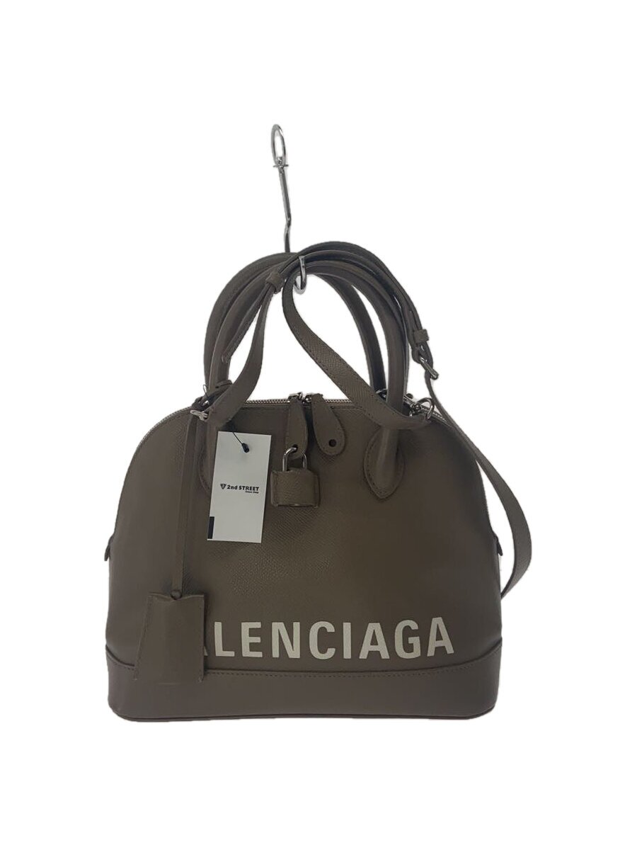 【中古】BALENCIAGA◆ヴィルトップハンドル/ハンドバッグ/--/BEG/550645 1260【バッグ】