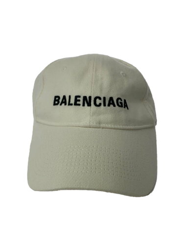 【中古】BALENCIAGA◆Baseball Cap/キャップ/L/コットン/WHT/メンズ/529192【服飾雑貨他】 【中古】BALENCIAGA◆Baseball Cap/キャップ/L/コットン/WHT/メンズ/529192【服飾雑貨他】