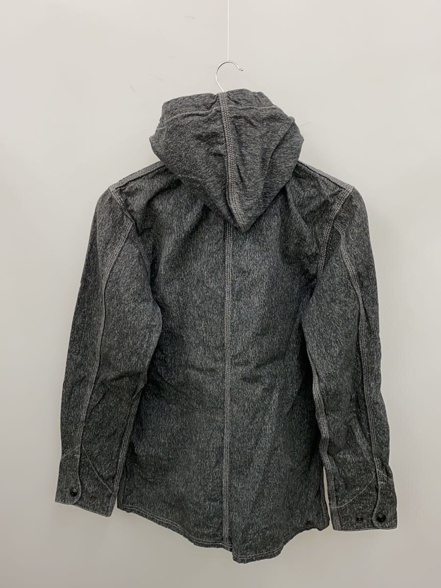 【中古】WEST RIDE◆ジップアップデニムジャケットフーディ/XS/コットン/GRY【メンズウェア】