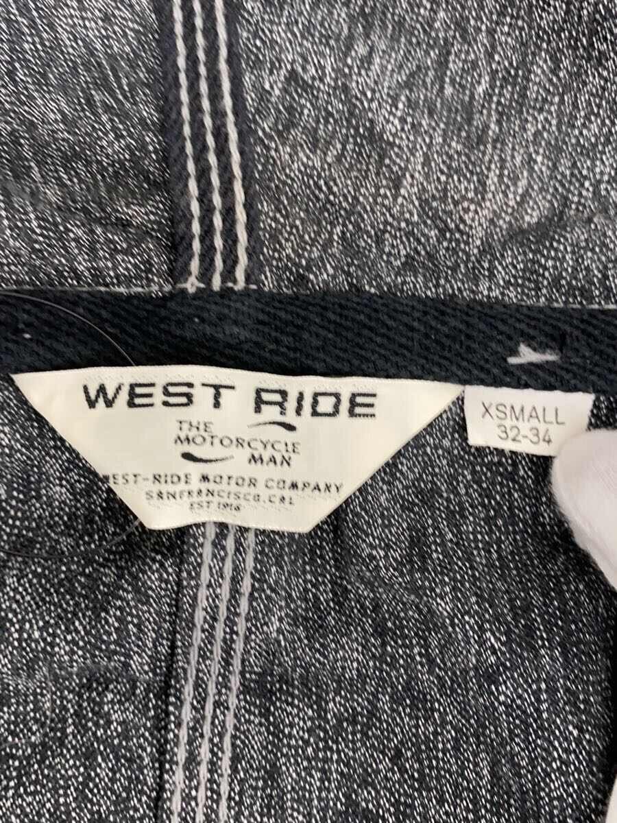 【中古】WEST RIDE◆ジップアップデニムジャケットフーディ/XS/コットン/GRY【メンズウェア】