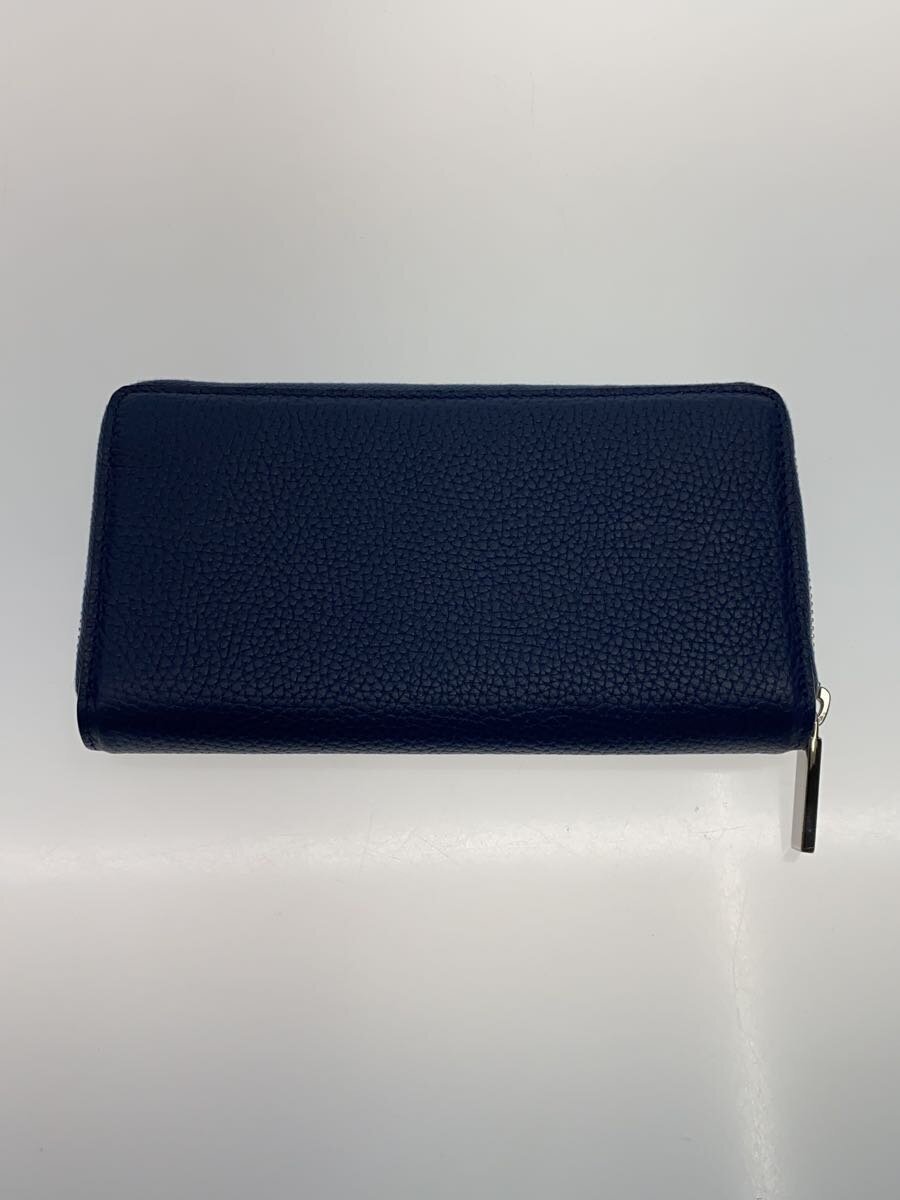 【中古】GUCCI◆GUCCI ロゴ ジップアラウンドウォレット/レザー/NVY/メンズ【服飾雑貨他】 2