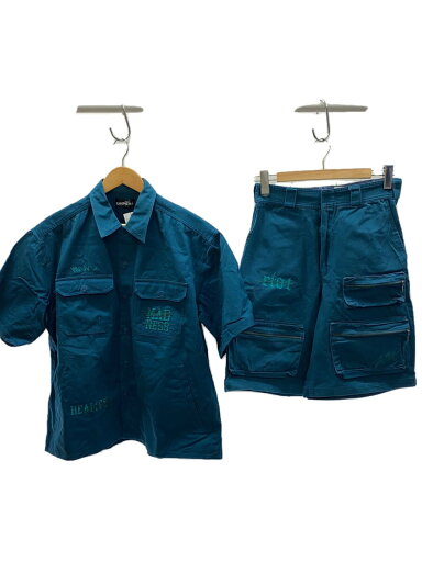 【中古】genzai◆セットアップ/M/コットン/GRN/無地/GZ1096【メンズウェア】 【中古】genzai◆セットアップ/M/コットン/GRN/無地/GZ1096【メンズウェア】