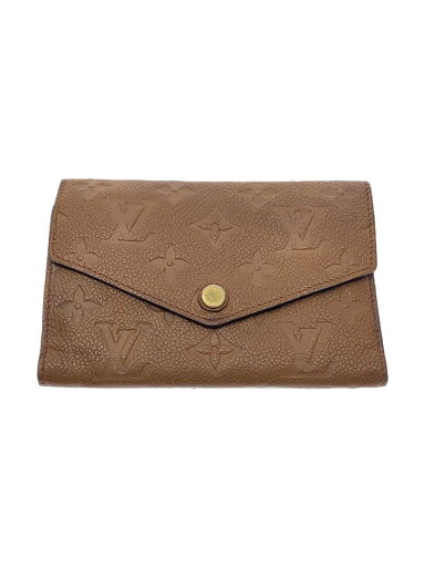 【中古】LOUIS VUITTON◆ポルト・フォイユ・キュリユーズ・コンパクト_モノグラム・アンプラント_BRW/レザー/BRW/レディース【服飾雑貨他】 【中古】LOUIS VUITTON◆ポルト・フォイユ・キュリユーズ・コンパクト_モノグラム・アンプラント_BRW/レザー/BRW/レディース【服飾雑貨他】