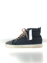 【中古】Christian Louboutin◆ハイカットスニーカー/41/IDG/デニム【シューズ】