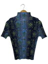 【中古】PLEATS PLEASE ISSEY MIYAKE◆半袖カットソー/3/ポリエステル/マルチカラー/PP41-JK881【レディースウェア】
