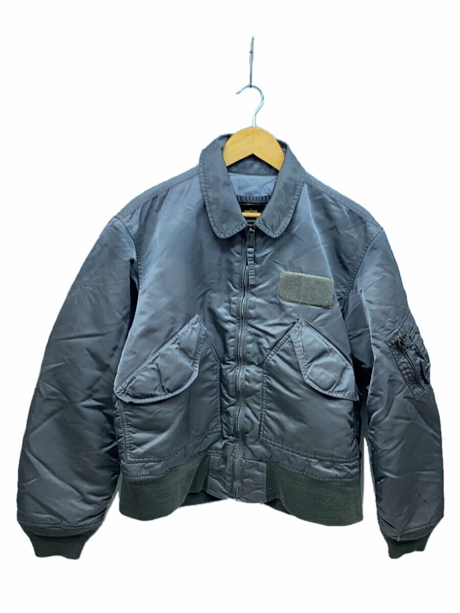 【中古】ALPHA INDUSTRIES◆CWU-45/Pタイプ/キルティングライナー/フライトジャケット/ミリタリーブルゾン/M/GRY/026200【メンズウェア】