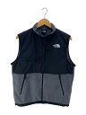 【中古】THE NORTH FACE◆DENALI VEST_デナリベスト/S/ポリエステル/GRY【メンズウェア】