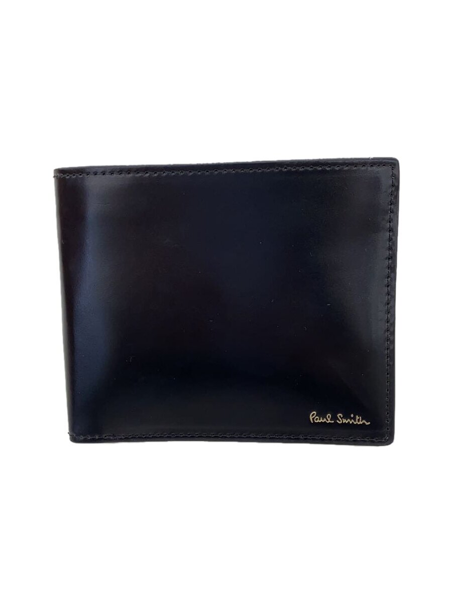 Rakuten - 【中古】Paul Smith◆2つ折り財布/レザー/BLK/メンズ/p627【服飾雑貨他】