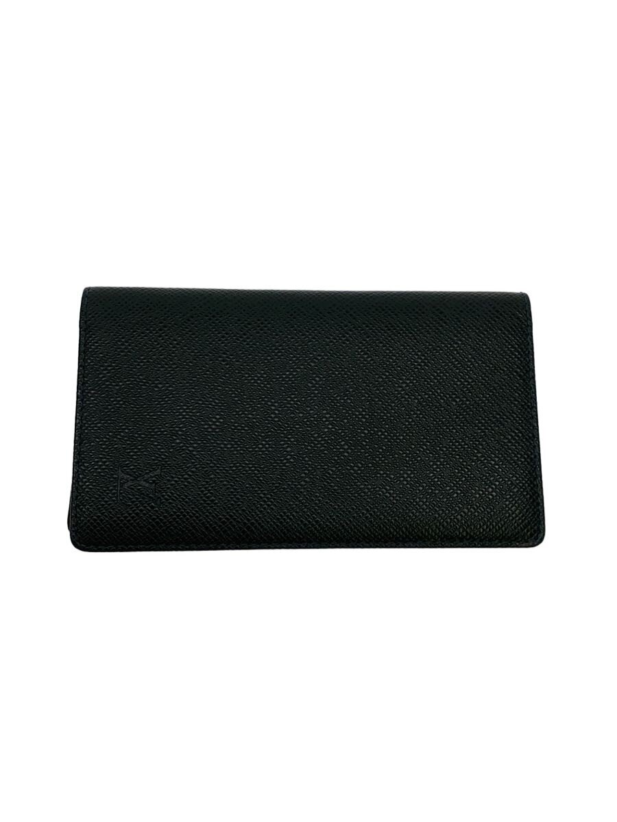 【中古】LOUIS VUITTON◆ポルト・カルト・クレディ_タイガ/レザー/GRN/無地/レディース【服飾雑貨他】