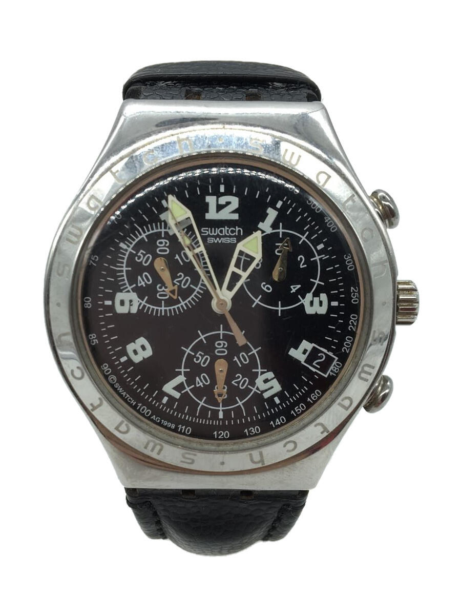 【中古】SWATCH◆ベルト裏ヒビ割れ/