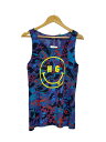 【中古】HYSTERIC GLAMOUR◆HG SMILE/ノースリーブ/タンクトップ/FREE/コットン/マルチカラー/総柄/01201cr08【メンズウェア...