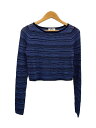 【中古】MIESROHE◆トップス/one/レーヨン/BLU/ボーダー/MWNT242006【レディースウェア】(4)