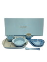 【中古】LE CREUSET◆ルクルーゼ/キッズ日用品/BLU/ブルー/カップ/プレート/スプーン/7点セット【キッズ】
