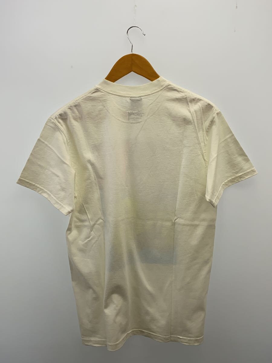 【中古】STUSSY◆Tシャツ/M/コットン/WHT【メンズウェア】