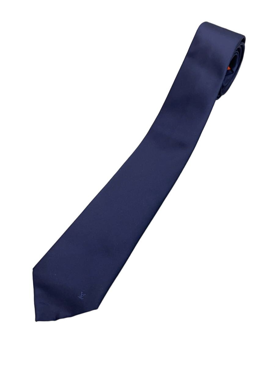 LOUIS VUITTON - 【中古】LOUIS VUITTON◆クラヴァット・ハイドザオービアス7CM/シルク/BLK/メンズ//【服飾雑貨他】