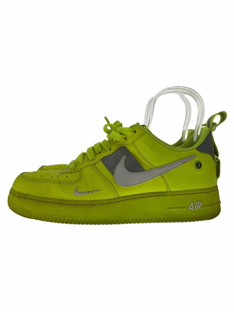 【中古】NIKE◆AIR FORCE 1 07 LV8 UTILITY/エアフォースユーティリティ/イエロー/AJ7747-700/28c【シューズ】
