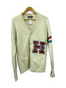 【中古】HYSTERIC GLAMOUR◆カーディガン(厚手)/M/アクリル/WHT/無地/02213nd03【メンズウェア】