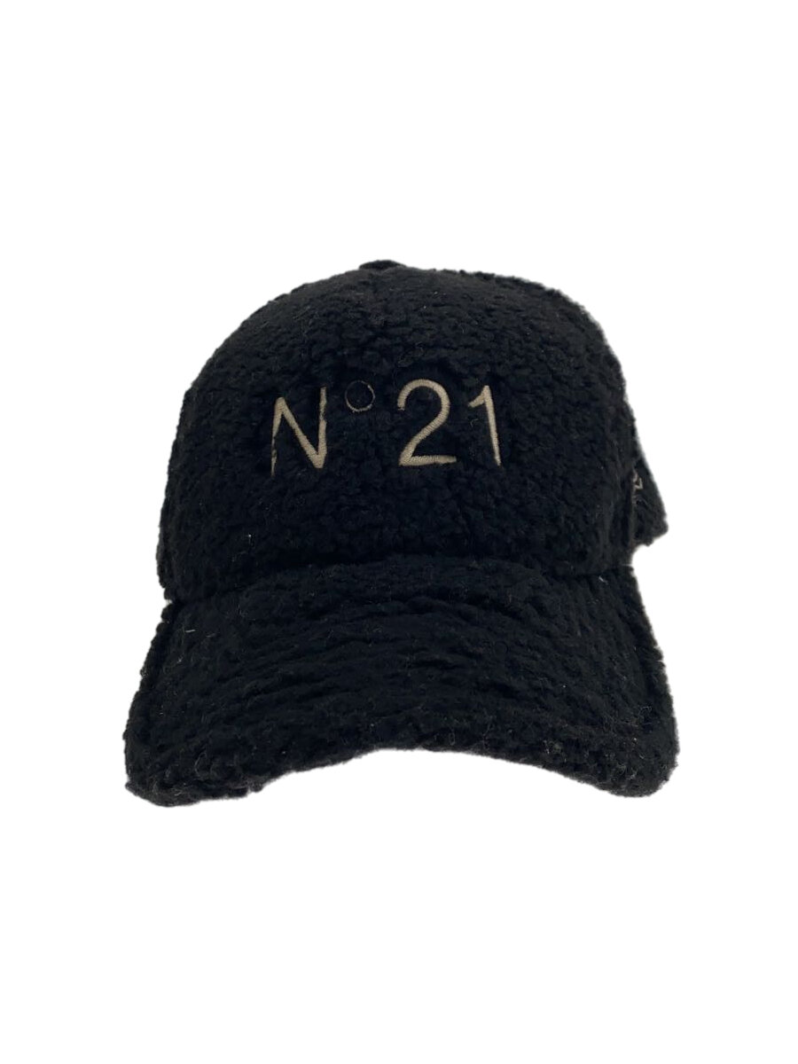【中古】NEW ERA◆×N21/ボア/キャップ/--/ポリエステル/BLK/メンズ【服飾雑貨他】