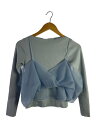 【中古】CELFORD◆カシュクールキャミセットニットプルオーバー/ニット・セーター/one/レーヨン/BLU/CWNT251103【レディースウェア】