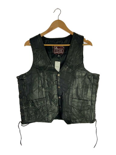 【中古】leatherclub/ジャケット/S/レザー/BLK/無地【メンズウェア】 【中古】leatherclub/ジャケット/S/レザー/BLK/無地【メンズウェア】