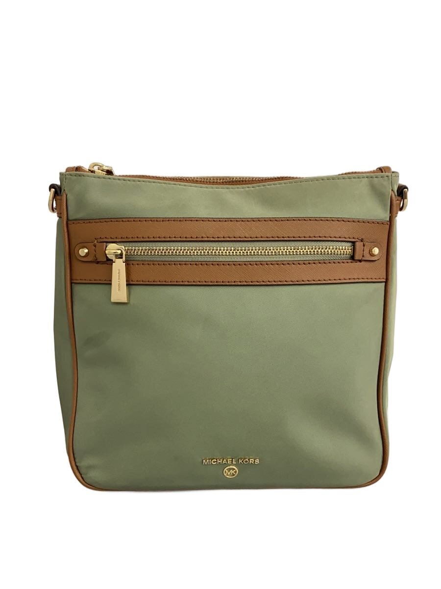 【中古】MICHAEL KORS◆ショルダーバッグ/デニム/GRN【バッグ】