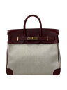 【中古】HERMES◆エルメス/ハンドバッグ/レザー/ボルドー/オータクロア32/コンビ/外縫い/ゴールド金具【バッグ】(4)