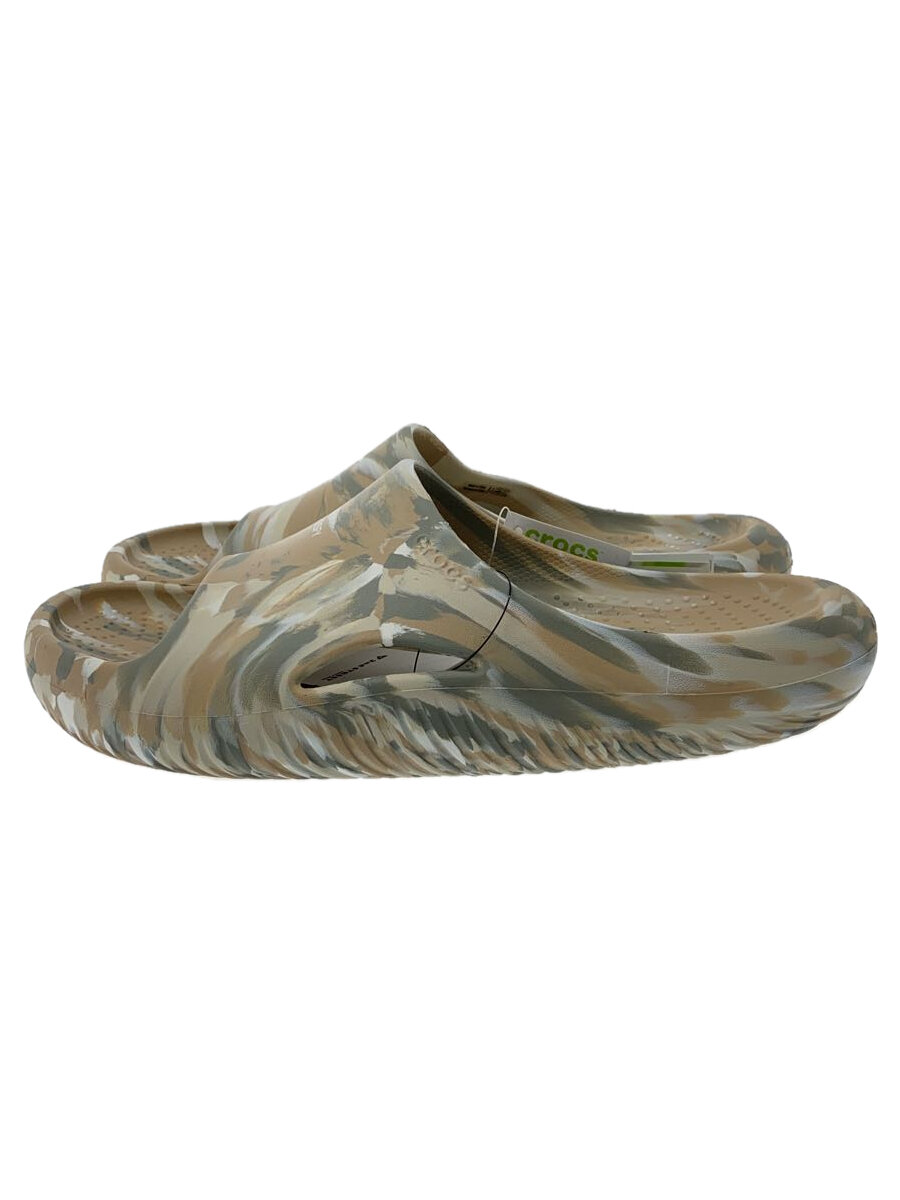 Crocs - 【中古】crocs◆MELLOW RECOVERY SLIDE/サンダル/US7/ベージュ/208927-2ZM//【シューズ】