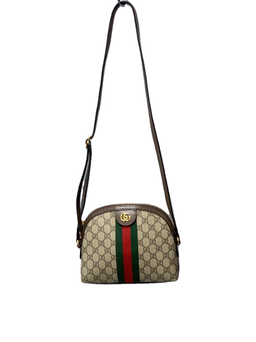 GUCCI - 【中古】GUCCI◆スモール ショルダーバッグ_オフィディア/PVC/GRY/総柄【バッグ】