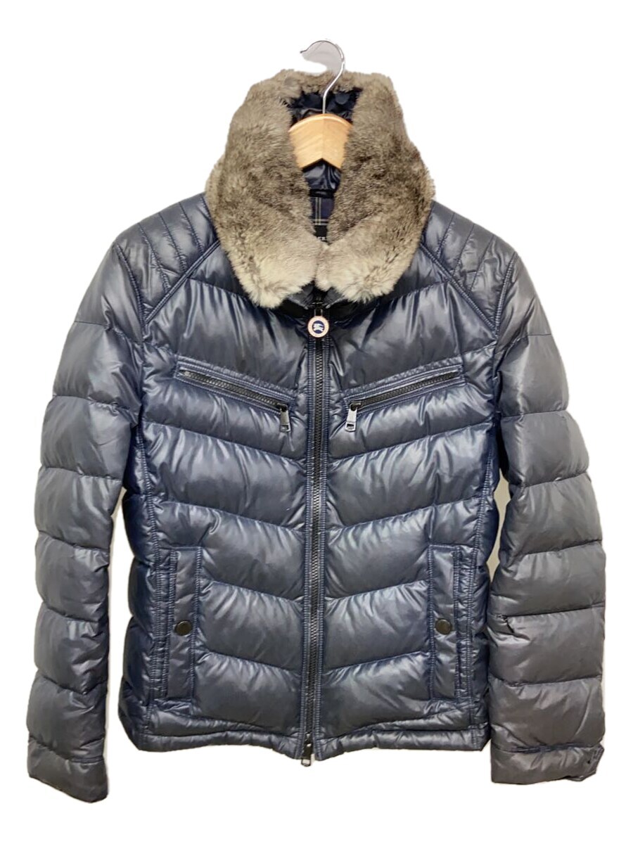 【中古】BURBERRY BLACK LABEL◆ダウンジャケット/M/ナイロン/NVY/D1F21-619-28/色褪せ有【レディースウェア】