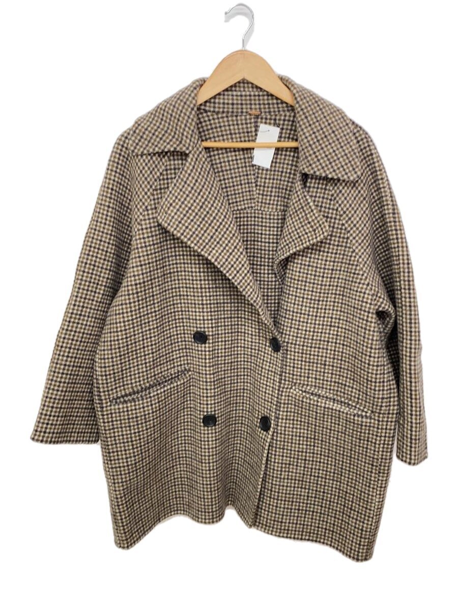 【中古】Mila Owen◆ピーコート/FREE/ウール/BEG/チェック/09WFC235300/ハーフ丈リバーピーコート//【レディースウェア】 jumblestore-37942680 2nd STREET 楽天市場店 パッケージ画像