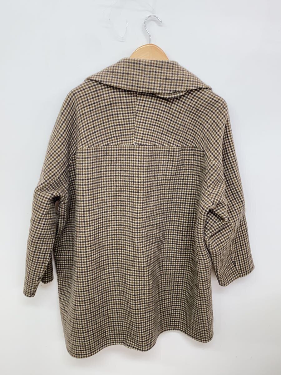 【中古】Mila Owen◆ピーコート/FREE/ウール/BEG/チェック/09WFC235300/ハーフ丈リバーピーコート//【レディースウェア】 jumblestore-37942680 2nd STREET 楽天市場店 サンプル画像2