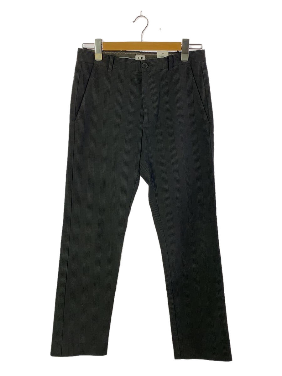 【中古】C.P.COMPANY◆ボトム/46/コットン/GRY/チェック【メンズウェア】