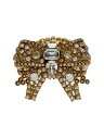 【中古】MIU MIU◆リボン/ビジュ-/バングル/--/ゴールド/レディース【服飾雑貨他】