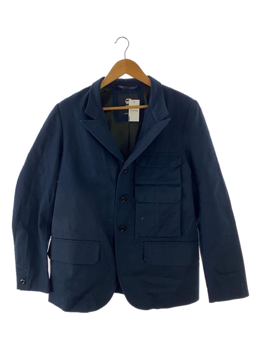 G-STAR RAW◆STACKED POCKET BLAZER CONSTRUCTED/ジャケット/M/コットン/NVY