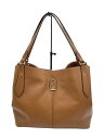 【中古】FURLA◆ショルダーバッグ/レザー/BRW【バッグ】