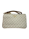 【中古】MICHAEL KORS◆ポーチ/--/WHT/総柄【バッグ】(4)