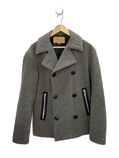 【中古】AVIREX◆ピーコート/L/ウール/GRY/6192056【メンズウェア】 【中古】AVIREX◆ピーコート/L/ウール/GRY/6192056【メンズウェア】