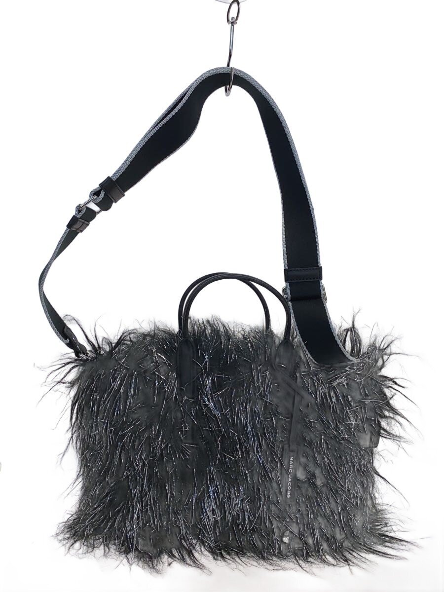 MARC JACOBS - 【中古】MARC JACOBS◆BALLOON CREATURE TOTE BAG/トートバッグ/フェイクファー/BLK//【バッグ】