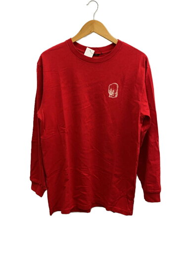 【中古】Brixton◆長袖Tシャツ/L/コットン/RED/プリント【メンズウェア】 【中古】Brixton◆長袖Tシャツ/L/コットン/RED/プリント【メンズウェア】