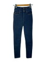 【中古】Y/PROJECT◆ボトム/36/コットン/インディゴ/無地/ダブルウエウスト/スキニーパンツ/ネイビー//【レディースウェア】