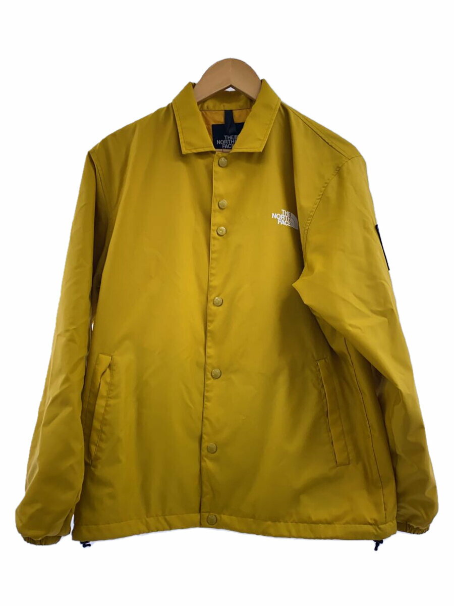 【中古】THE NORTH FACE◆THE COACH JACKET_ザ コーチジャケット/M/ナイロン/YLW【メンズウェア】