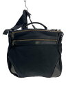 【中古】yohji yamamoto POUR HOMME◆メッセンジャーバッグ/ショルダーバッグ/キャンバス/BLK/HU-I03-050【バッグ】