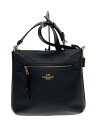 【中古】COACH◆ショルダーバッグ/レザー/ブラック/F34823/コーチ【バッグ】