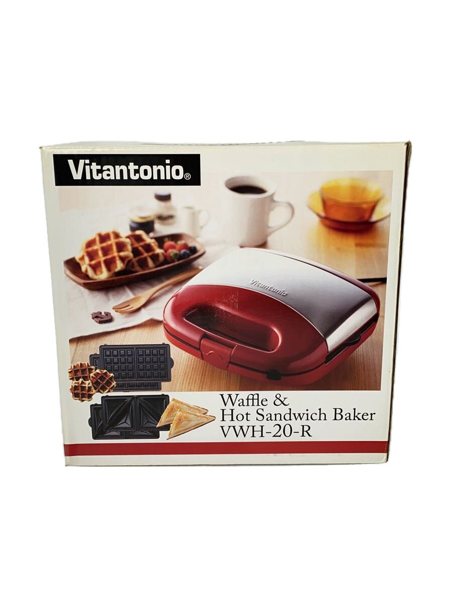 【中古】VITANTONIO◆トースター VWH-20-R/ワッフル＆ホットサンドベーカー【家電・ビジュアル・オーデ..