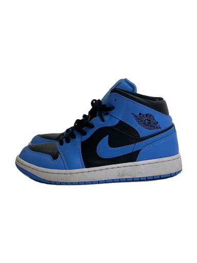 【中古】NIKE◆AIR JORDAN 1 MID_エア ジョーダン 1 ミッド/27cm/BLU【シューズ】 【中古】NIKE◆AIR JORDAN 1 MID_エア ジョーダン 1 ミッド/27cm/BLU【シューズ】