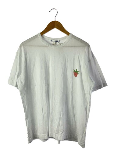 【中古】COMME des GARCONS SHIRT◆Tシャツ/S/コットン/WHT/FK-T014【メンズウェア】 【中古】COMME des GARCONS SHIRT◆Tシャツ/S/コットン/WHT/FK-T014【メンズウェア】