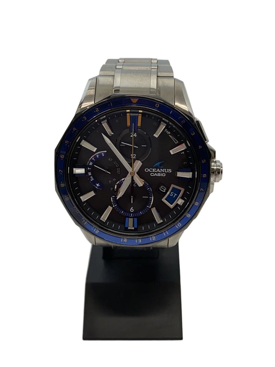 【中古】CASIO◆ソーラー腕時計・OCEANUS/アナログ【服飾雑貨他】