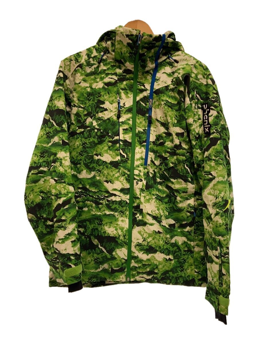 【中古】PHENIX◆ウェアー/L/GRN/PF7720T11/スノーボードウェア/総柄/グリーン/ジャケット//【スポーツ】